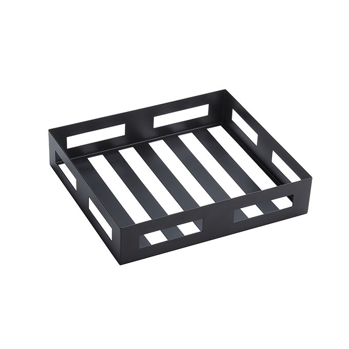 10-1/2" Stainless Steel Crate, Black