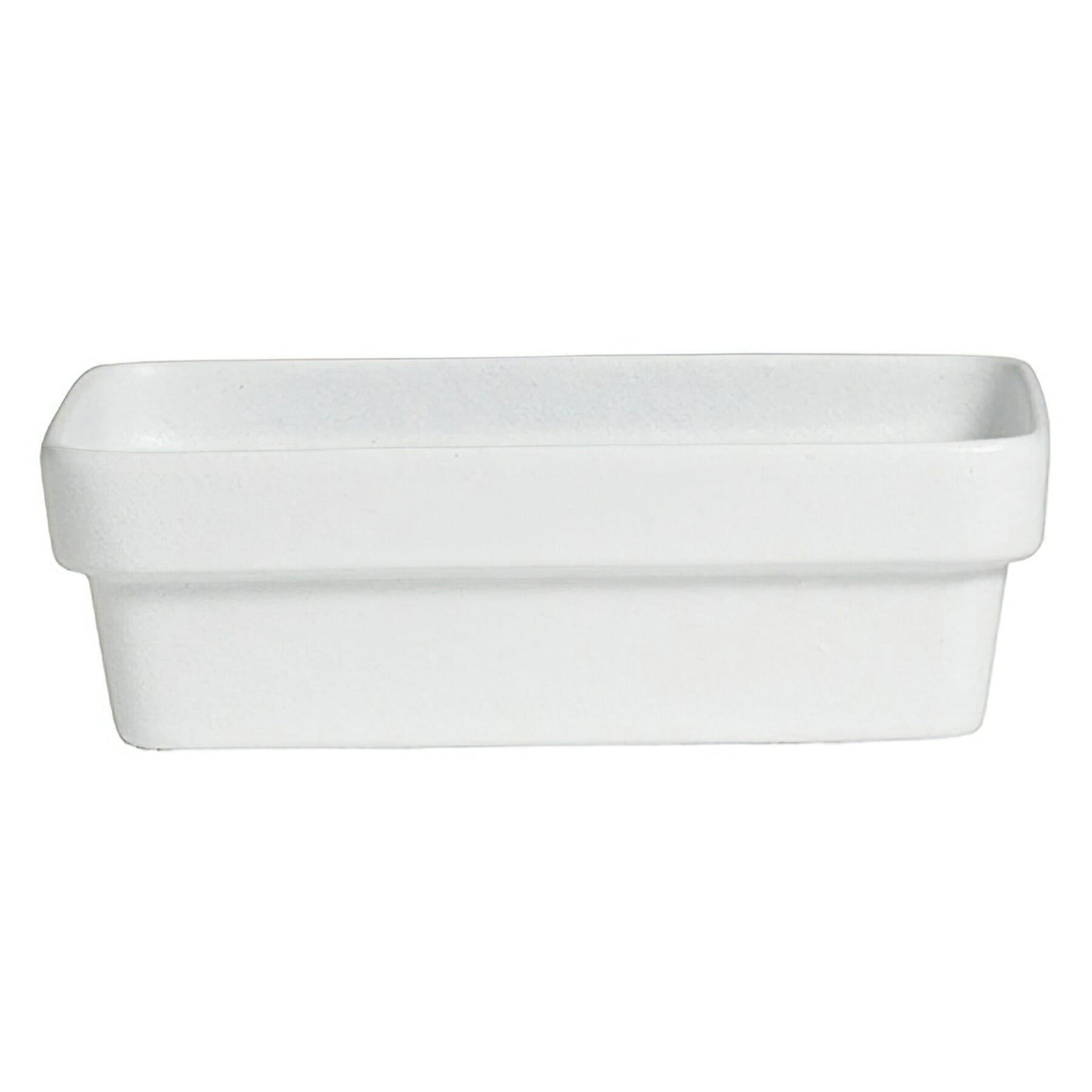 Bugambilia Salad Bar Bowl 84.5 oz Rectangle, Solid White