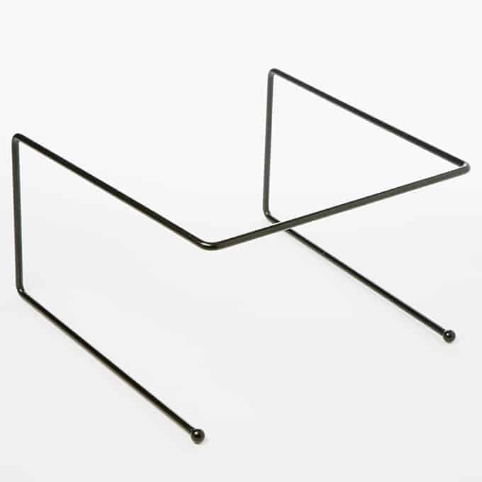 12" x 12" x 7"H Pizza Stand, Black Universal