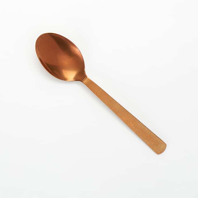 10" Solid Hammered Serving Spoon, Vintage Bronze Finish