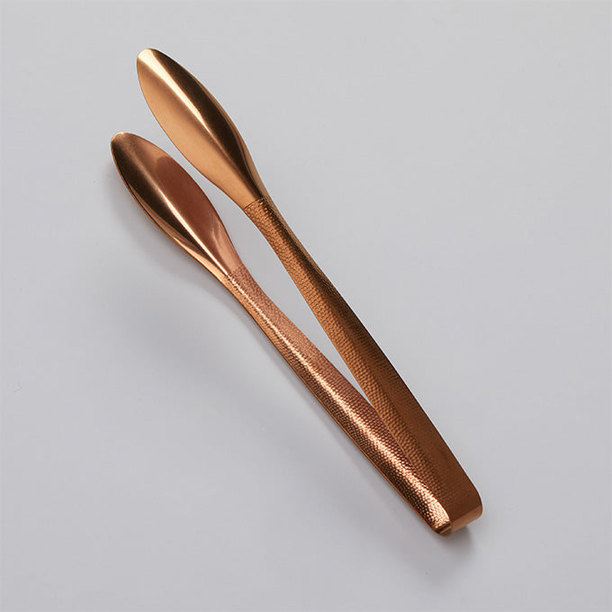 11-3/4" Stainless Steel Serving Tongs, Vintage Bronze Finish