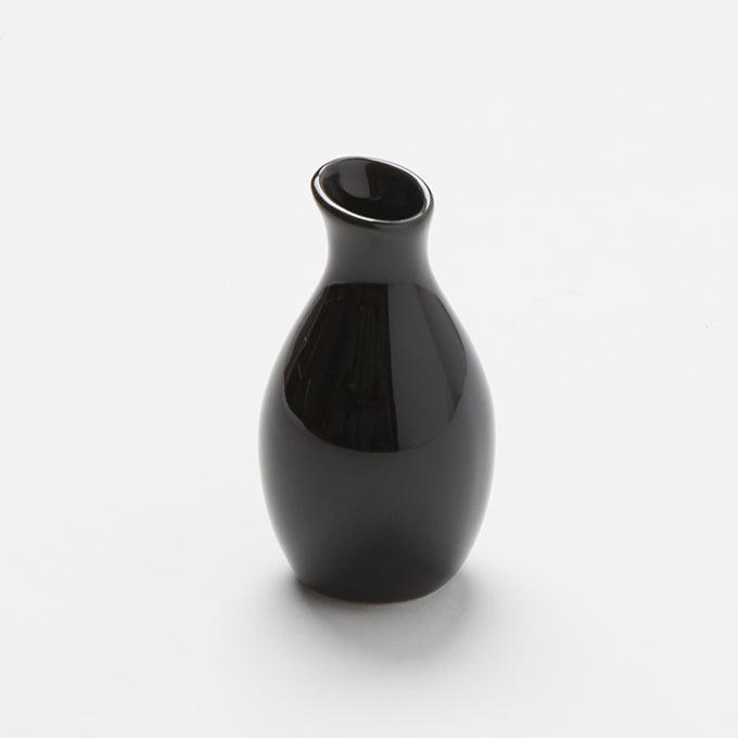 Black Ceramic Jug Bud Vase