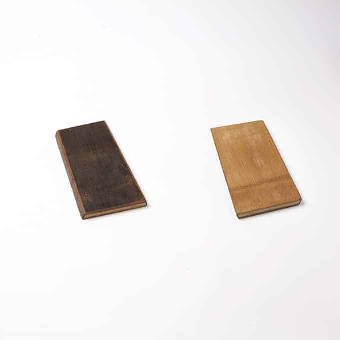 10"L x 5-3/4"W Rectangular Carbonized Bamboo Serving Board, Reversible