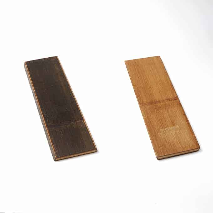 18-1/4"L x 5-3/4"W Rectangular Carbonized Bamboo Serving Board, Reversible