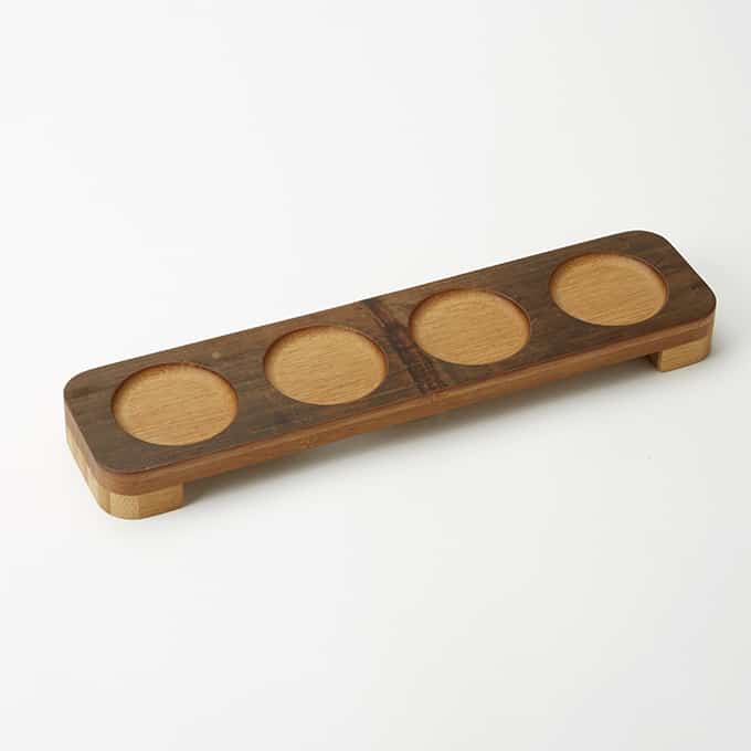 Flight Board, 13-7/8" x 3-3/8", Carbonized Bamboo
