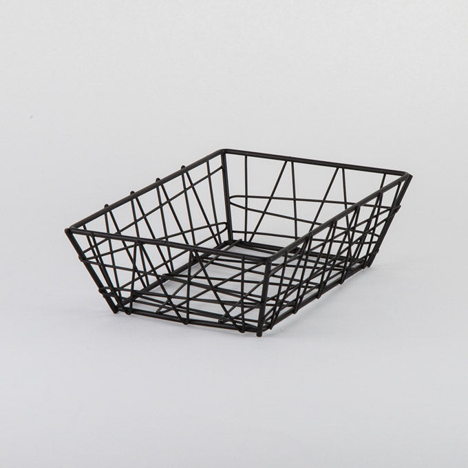 9" x 6" Zorro Basket, Black