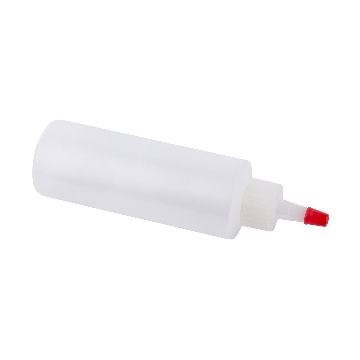 4 oz Clear Squeeze Bottle with Red Cone-Tip