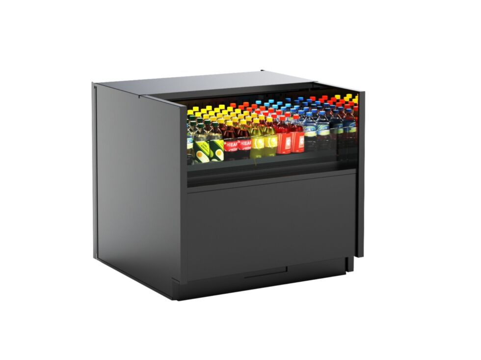Oasis® Refrigerated Self-Service Case, counter height, 35-5/8"W x 32-3/4"D x 33-3/4"H