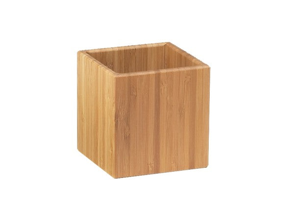 Bamboo 4" x 4" Storage Jar/Bin
