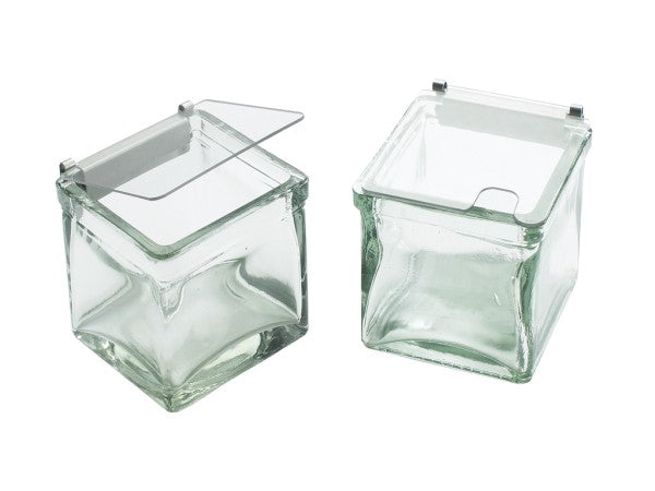 4" x 4" x 4" Glass Storage Jar/Bin