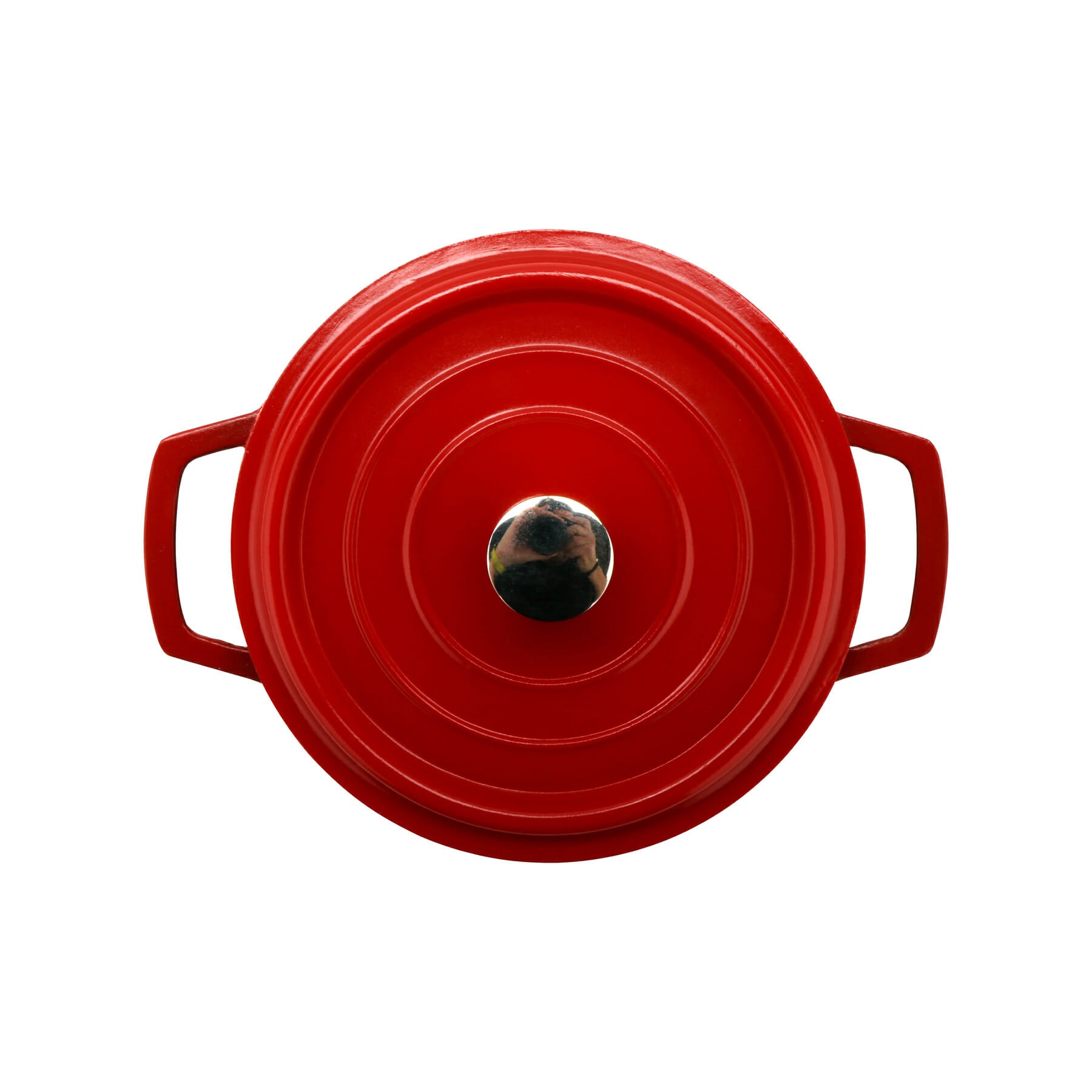 Heiss™ 8 oz. Round Mini Induction Bistro Pot with Lid, Red
