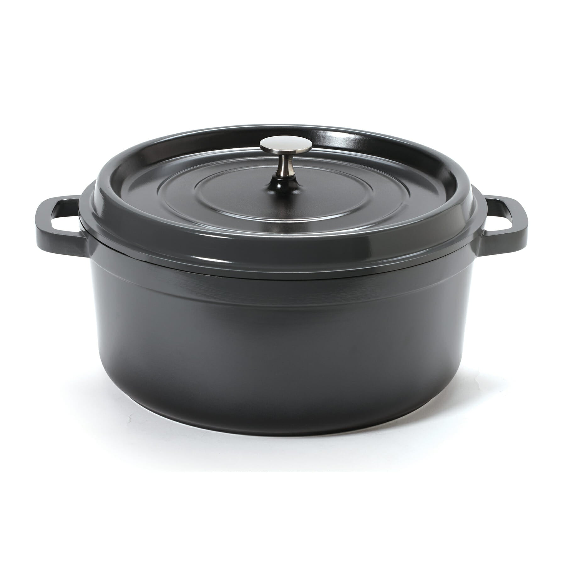 Heiss™ 6-1/2 qt. Round Induction Dutch Oven with Lid, Gray