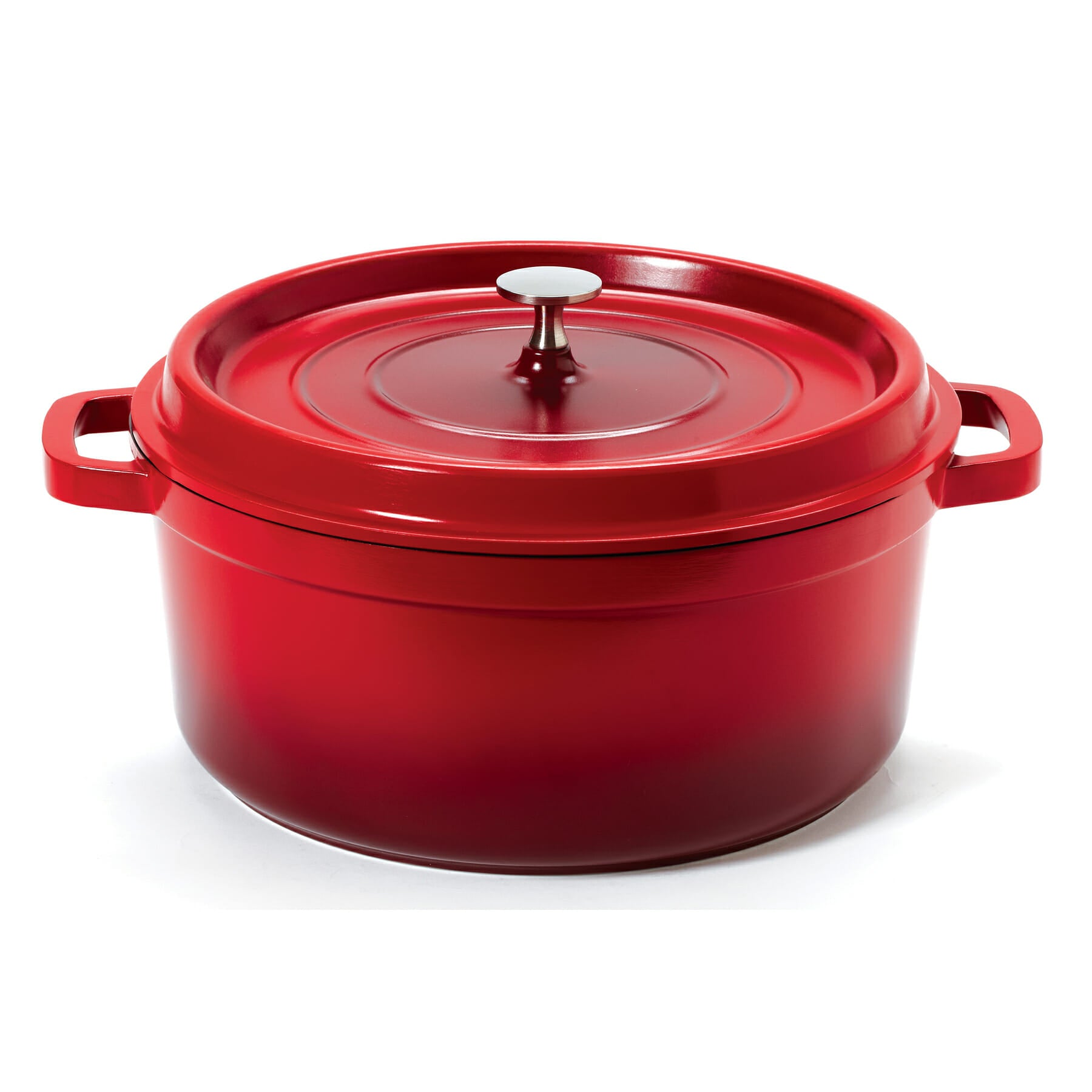 Heiss™ 6-1/2 qt. Round Induction Dutch Oven with Lid, Red