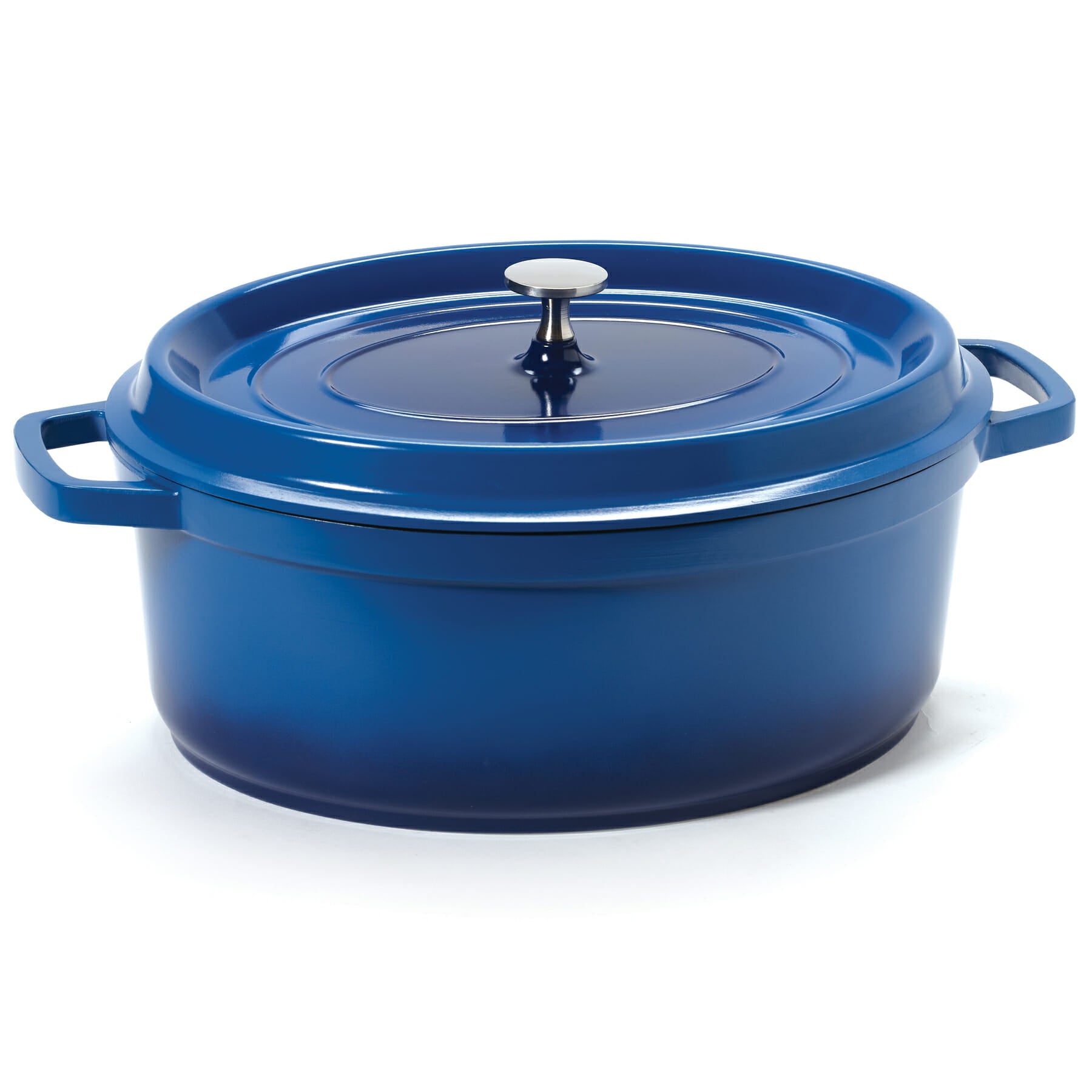 Heiss™ 6-1/2 qt. Oval Induction Dutch Oven with Lid, Cobalt Blue