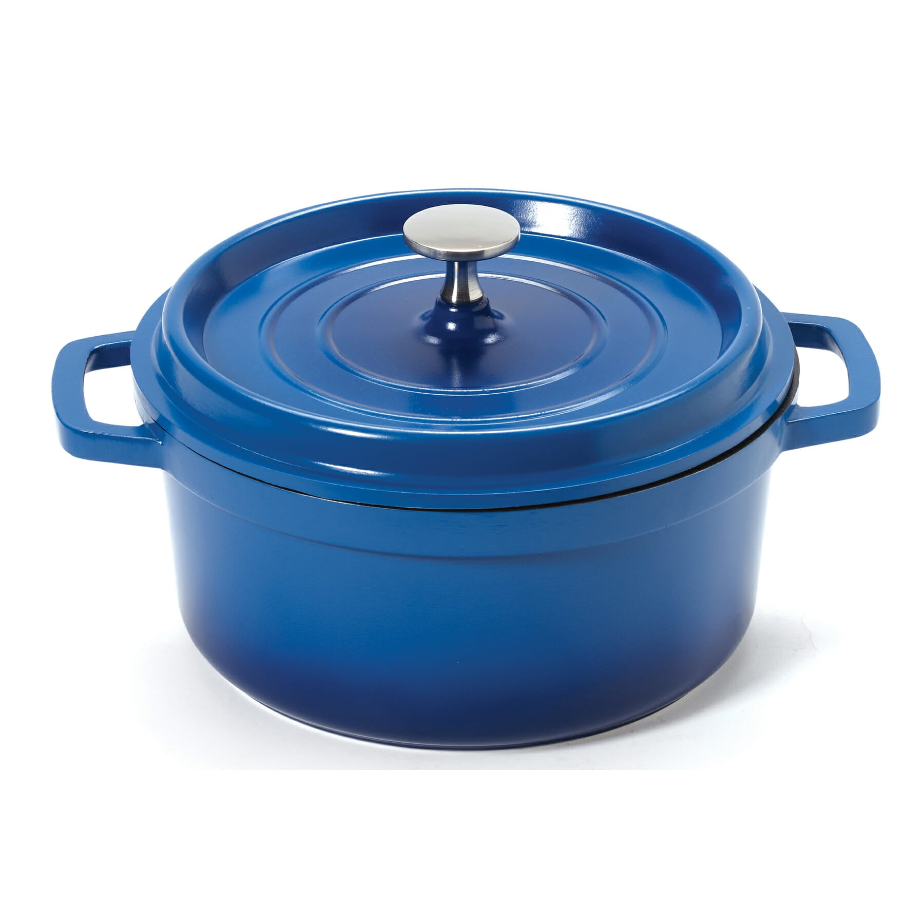 Heiss™ 2-1/2 qt. Round Induction Dutch Oven with Lid, Cobalt Blue