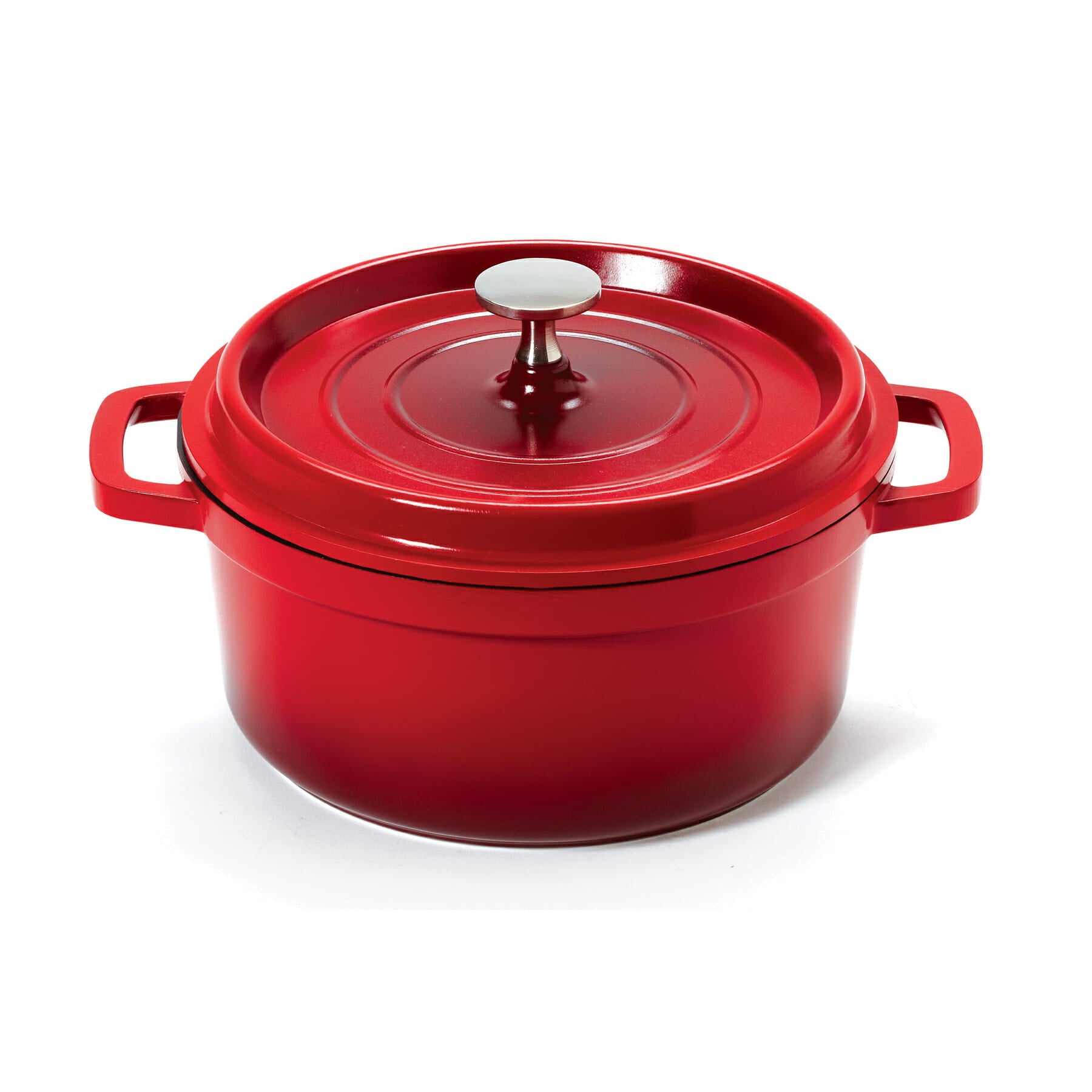 Heiss™ 2-1/2 qt. Round Induction Dutch Oven with Lid, Red