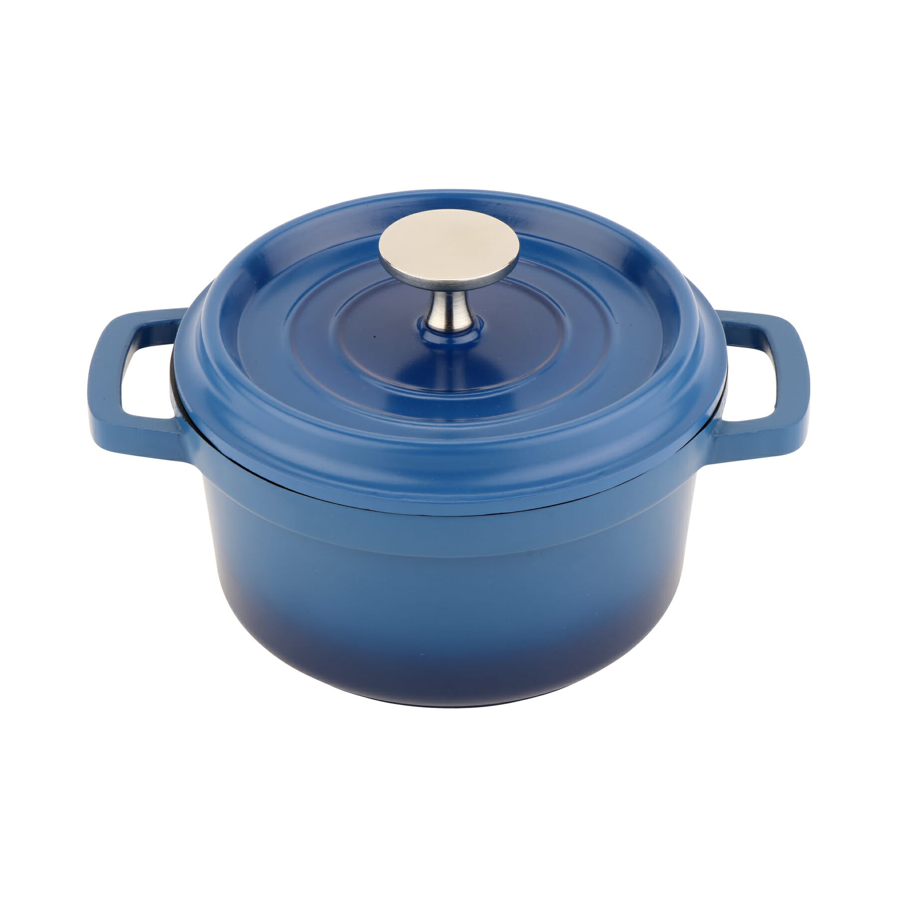 Heiss™ 4 qt. Round Induction Dutch Oven with Lid, Cobalt Blue