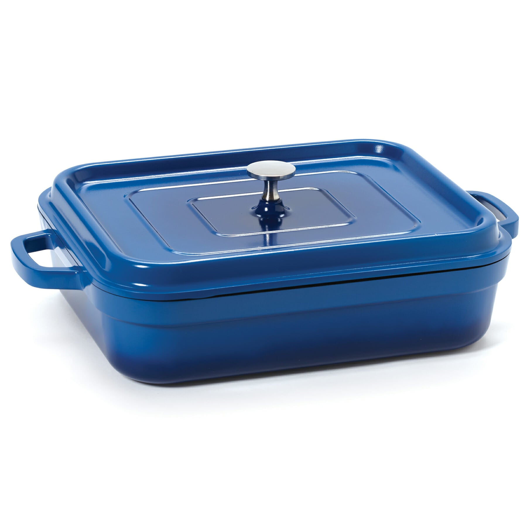 Heiss™ 7.5 qt. Rectangular Induction Roaster with Lid, Cobalt Blue