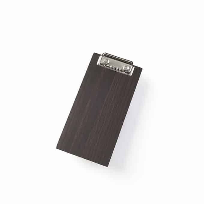 Espresso Wood Clipboard Menu Holder, 4" x 8"