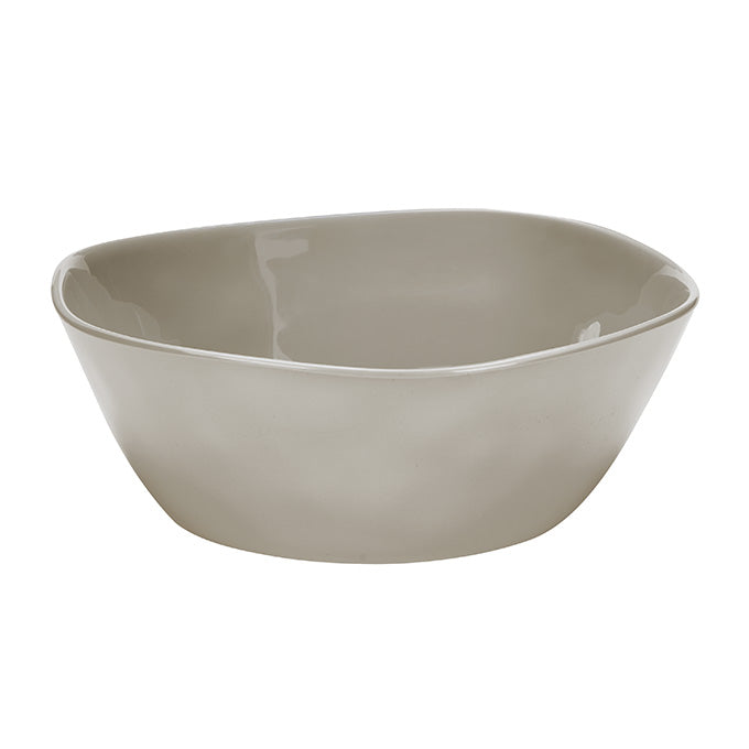 Crave 320 oz. Round Melamine Serving Bowl, Shadow