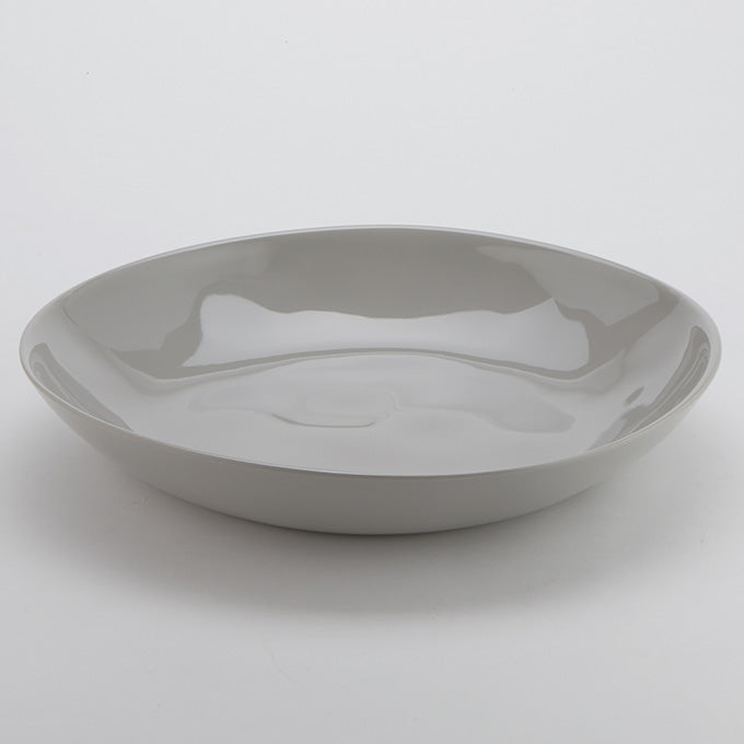 Crave 95 oz. Round Melamine Serving Bowl, Shadow
