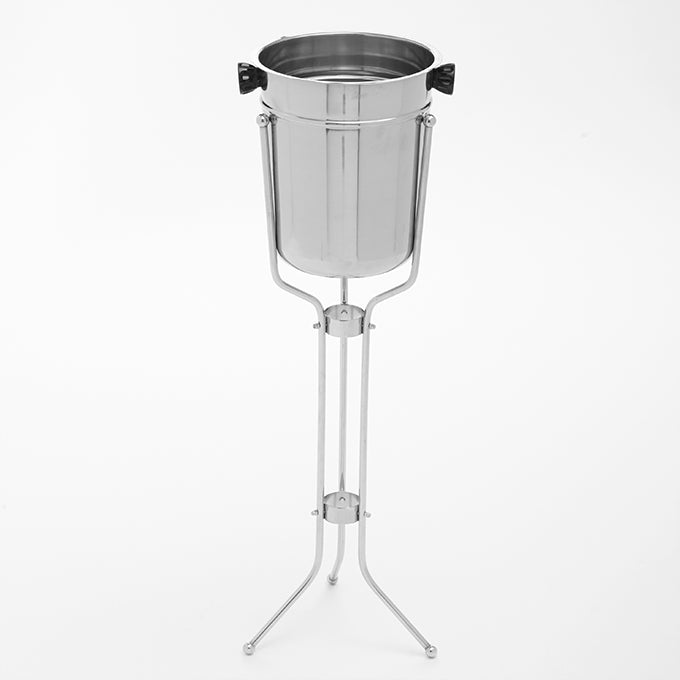 8 qt. Champagne Bucket & Stand, Chrome Plated Stainless Steel