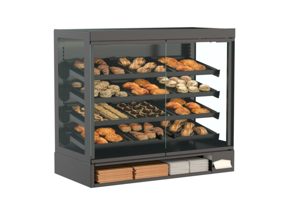 Addenda Self-Service Non-Refrigerated Countertop Merchandiser, 44-3/4"W x 22-3/4"D x 40"H