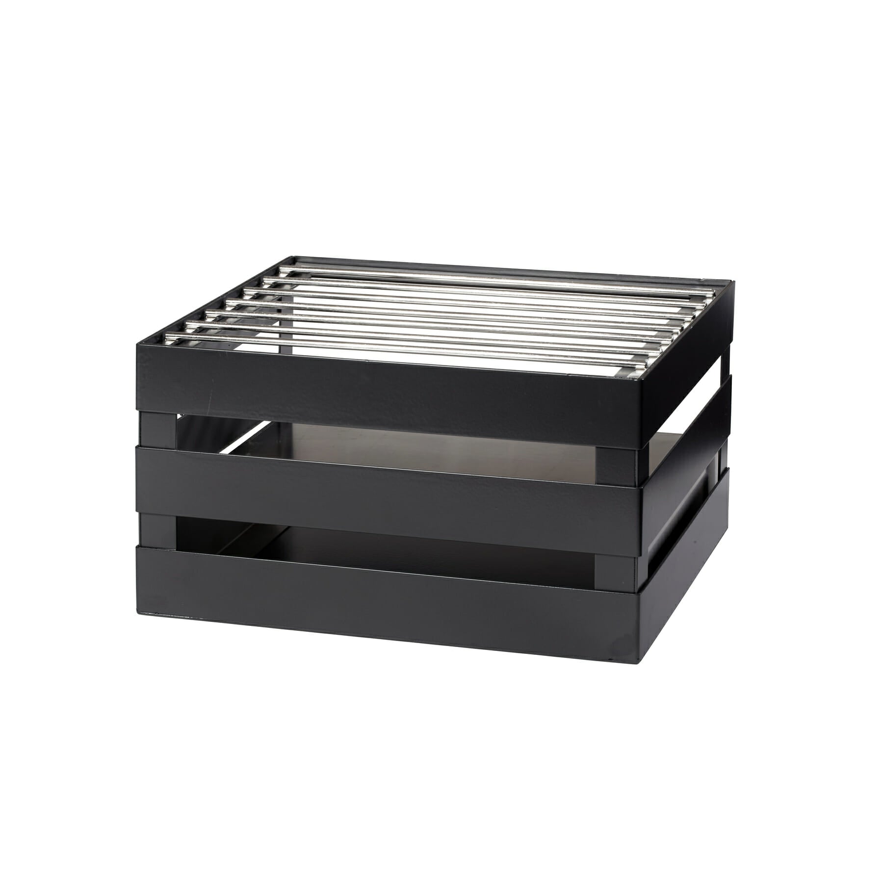 Curator Half-Size Chafer Crate Frame, Metal Gray