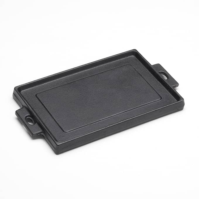 8-1/4" x 5-3/4" Dual-Sided Cast Iron Griddle