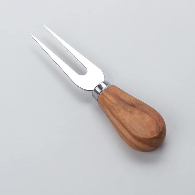Cheese Fork, Hard Cheese, Olive Wood Handle