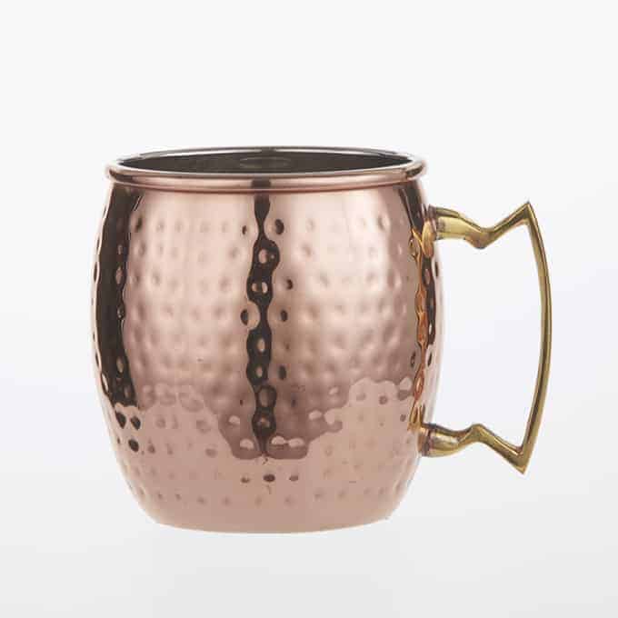 Moscow Mule Mug, 16 oz., Copper Hammered Finish