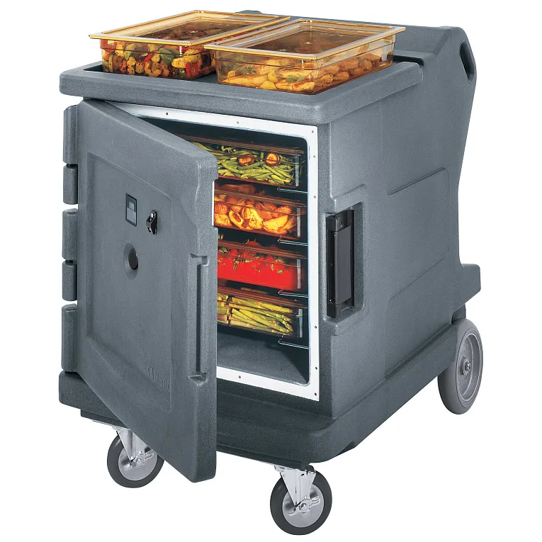Camtherm® Hot Cart, Granite Gray Low Profile Electric Hot Food Holding Cabinet in Celsius - 110V
