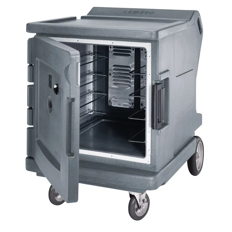 Camtherm® Hot / Cold Cart, Granite Gray, Low Profile Electric Food Holding Cabinet in Fahrenheit, Single Door - 110V