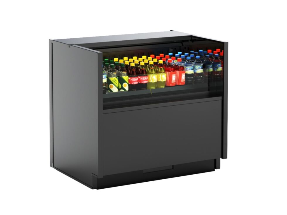 Oasis® Refrigerated Self-Service Case, counter height, 35-5/8"W x 24-3/4"D x 33-3/4"H