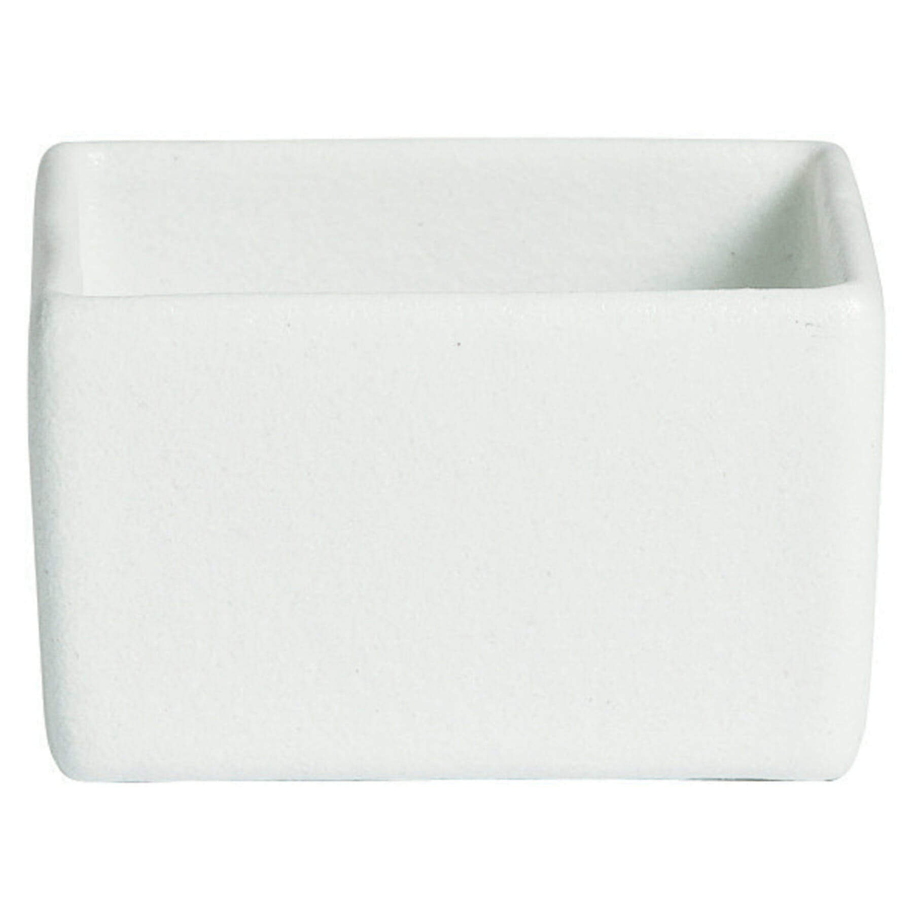 Bugambilia Salad Bar Bowl 3.9 qt Square, Solid White