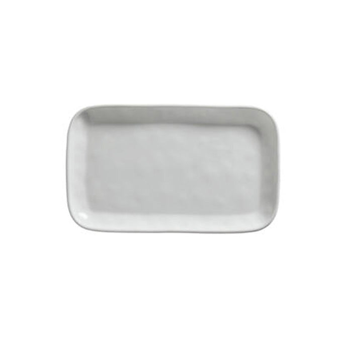 Crave 12"L x 7-1/8"W Rectangular Melamine Platter, Cloud