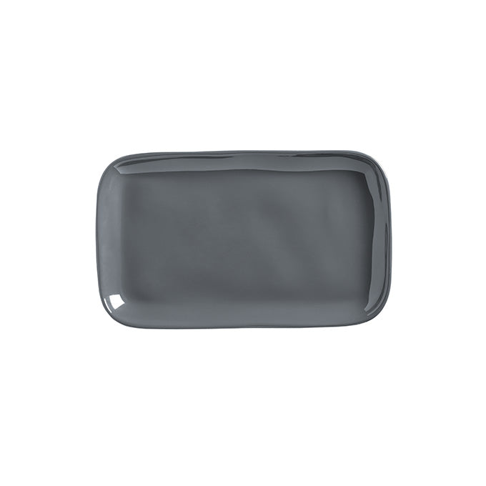 Crave 12"L x 7-1/8"W Rectangular Melamine Platter, Storm