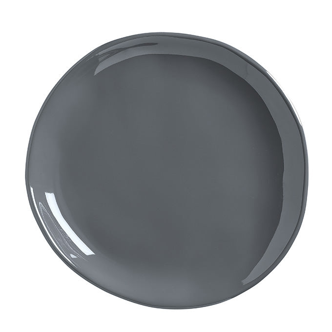 Crave 9" Round Coupe Melamine Plate, Storm