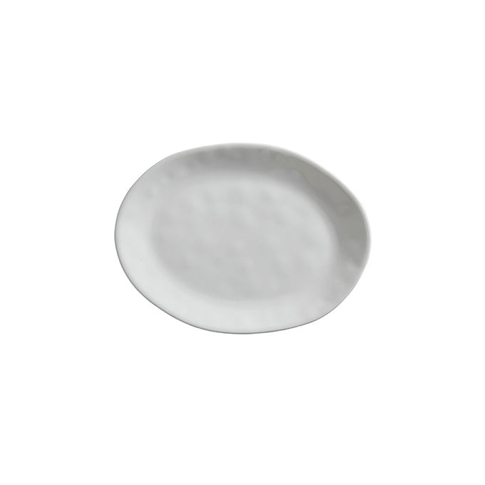Crave 12"L x 9"W Oval Melamine Serving Platter, Cloud