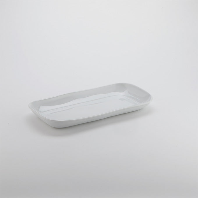 Crave 14-1/4"L x 7-3/8"W Rectangular Melamine Platter, Cloud