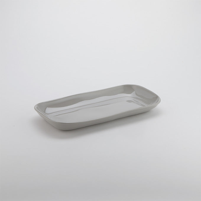 Crave 14-1/4"L x 7-3/8"W Rectangular Melamine Platter, Shadow