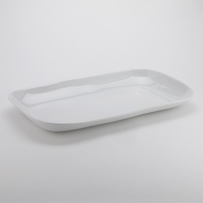 Crave  21"L x 12-7/8"W Rectangular Melamine Platter, Cloud
