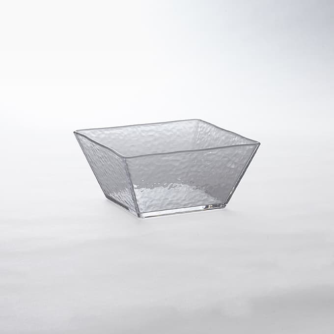 Rain 58 oz. Square Bowl, Clear