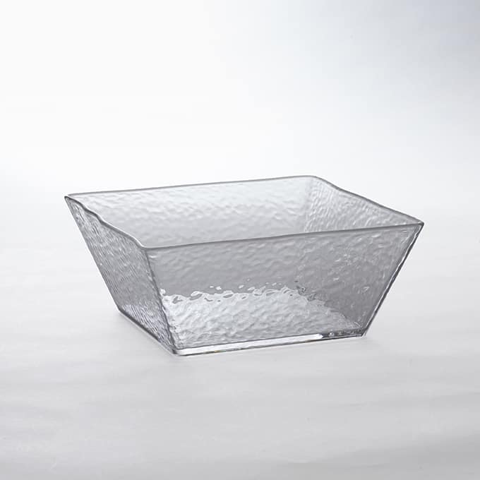 Rain 125 oz. Square Bowl, Clear