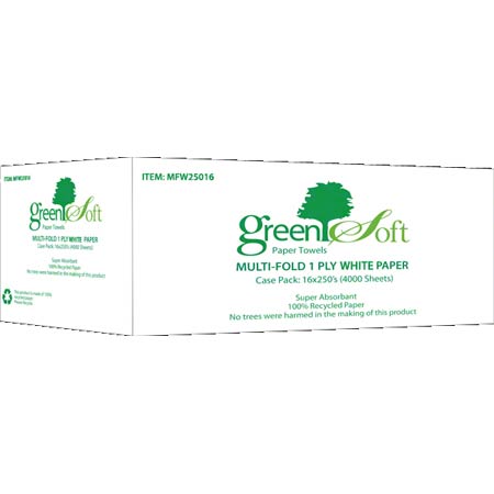 White 1-Ply Multi-Fold Towels