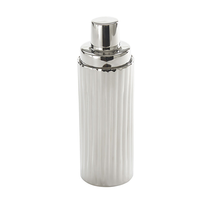 Fluted Double Wall Cocktail Shaker, 20 oz., Stainless Steel