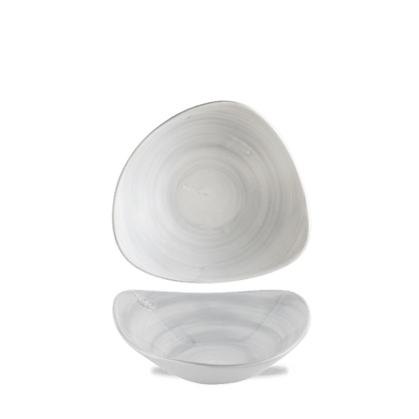 Stonecast Canvas 7" Grey Triangle Bowl