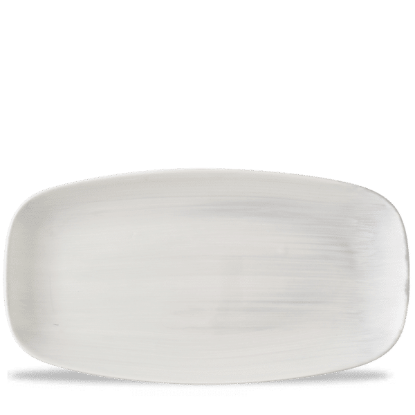 Stonecast Canvas 13 7/8" x 7 3/8" Grey Chefs Oblong Plate