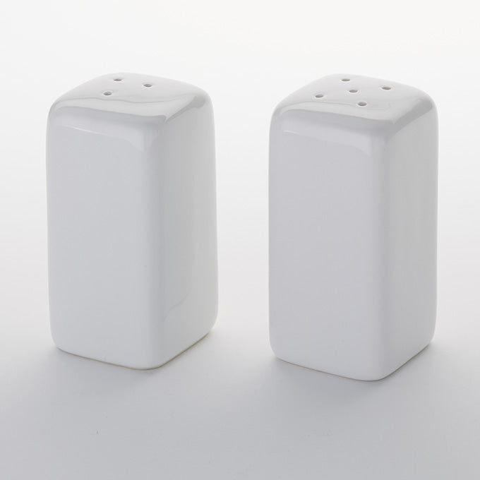 2-1/2 oz. Ceramic Salt & Pepper Set, White