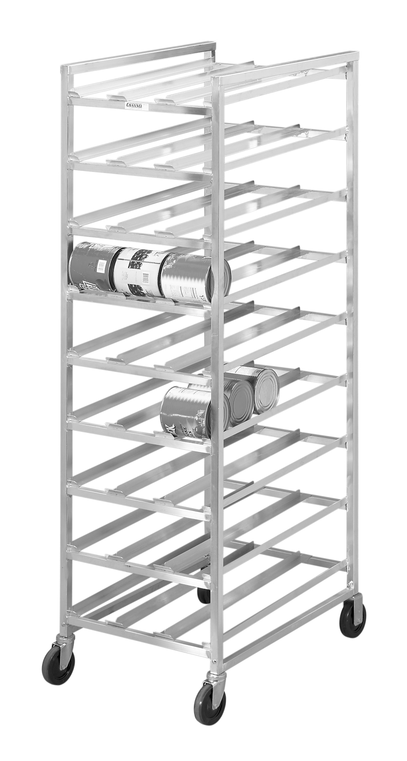 Mobile Can Rack - 25.5"W x 82"H - 162 #10 Cans